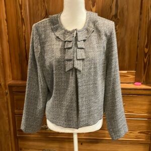 Danny & Nicole charcoal black gray dress jacket sz 14